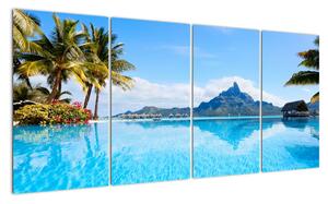 Moderní obraz - ráj u moře (160x80cm)