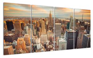 Moderní obraz do bytu - mrakodrapy (160x80cm)