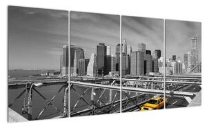 Obraz žlutého taxíku (160x80cm)