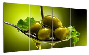Obrazy do kuchyně - olivy (160x80cm)