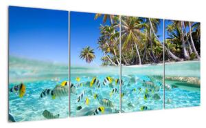 Obraz tropického moře (160x80cm)
