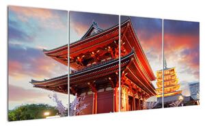 Obraz chrámu v Japonsku (160x80cm)