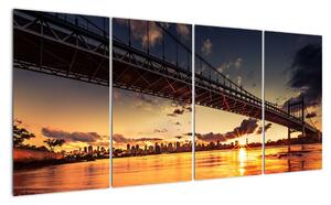 Moderní obraz mostu (160x80cm)