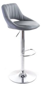 G21 Barová židle Aletra koženková, prošívaná grey