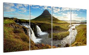 Moderní obraz - severská krajina (160x80cm)