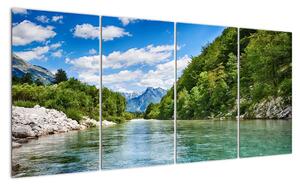 Moderní obraz - vodní hladina (160x80cm)