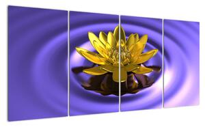 Obraz květu ve vodě (160x80cm)