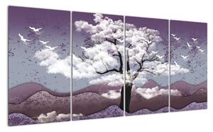Abstraktní obraz stromu (160x80cm)