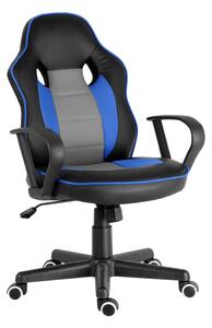 Dětská herní židle RACING PRO FROG Barva: černo-modrá