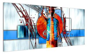 Obrazy na zeď - abstrakce (160x80cm)