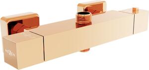 MEXEN - Cube termostatická sprchová baterie růžové zlato 77250-60