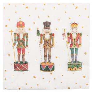 Papírové kapesníky s louskáčky Happy Little Christmas – 33x33 cm