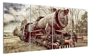 Obraz lokomotivy (160x80cm)