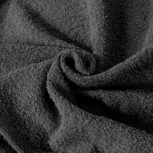 Klasický černý bavlněný ručník TIANA1 Rozměr: 50 x 90 cm