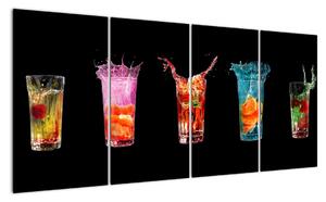 Obraz do kuchyně - letní drinky (160x80cm)
