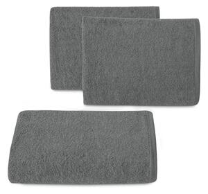 Eurofirany Klasický šedý bavlněný ručník TIANA1 Rozměr: 50 x 90 cm