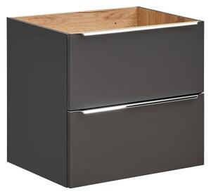 Comad Umyvadlová skříňka Capri 821 2S černý mat/dub kraft zlatý