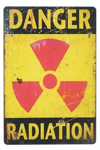 Kovová cedule Danger Radiation