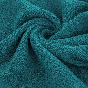 Klasický tmavě tyrkysový bavlněný ručník TIANA1 Rozměr: 70 x 140 cm
