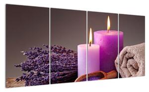 Obraz - Relax, svíčky (160x80cm)