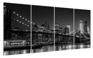 Obraz - noční most (160x80cm)