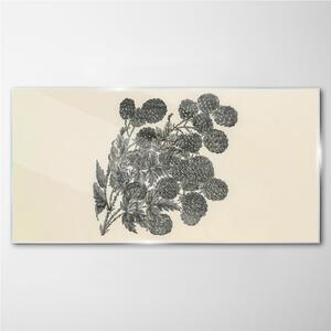 Obraz na skle Obraz na skle Kreslení ovoce bobule listy