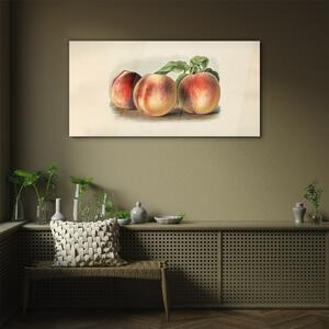 Obraz na skle Obraz na skle Broskvové ovocné listy