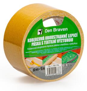Kobercová oboustranně lepící páska s textilní výztuhou, 50mm x 10 m - Den Braven