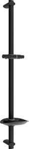 MEXEN - DB Posuvný držák sprchy s mýdlenkou, 75 cm, černá 79384-70