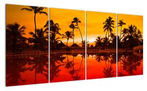 Obraz - tropická krajina (160x80cm)