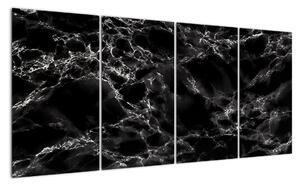 Černobílý mramor - obraz (160x80cm)