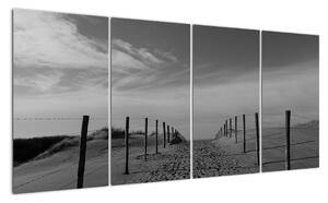 Obraz - cesta v písku (160x80cm)