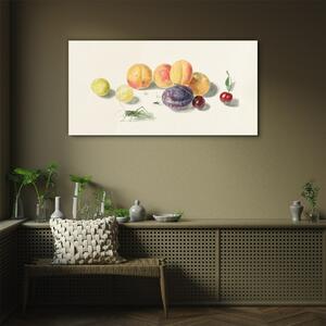 Obraz na skle Obraz na skle Ovocné třešně broskve