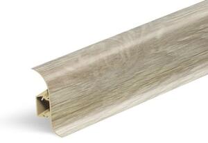 Lišta soklová Naturel dub letní , PVC délka 250 cm, výška hrany 56 mm, NATNGF0D4