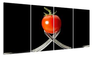 Obraz - rajče s vidličkami (160x80cm)