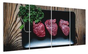 Obraz - steaky (160x80cm)