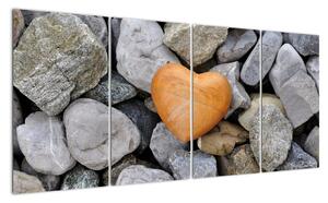 Obraz srdce - moderní obraz (160x80cm)