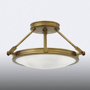 HINKLEY Distanční stropní světlo Collier 41,7cm, Bronz / starožitná mosaz, Sklo, Starožitný
