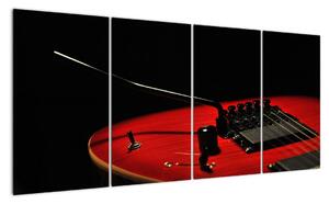 Obraz červené kytary (160x80cm)