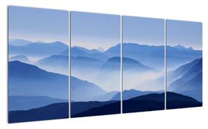 Modré hory - obrazy na stěnu (160x80cm)