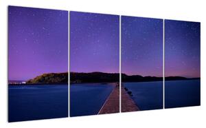 Obraz noční oblohy (160x80cm)