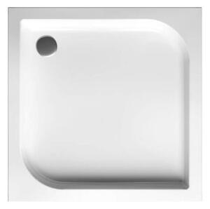Akrylátová sprchová vanička - čtverec Tako 80x80x12 (80x80x24 cm) | Polimat
