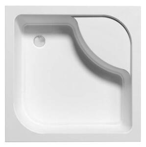 Polimat Čtvercová akrylátová sprchová vanička Tenor 2 80x80 (90x90) Barva: Bílá, Rozměry: 80x80 cm, Varianta: Tenor 2 80x80x24 - 00326