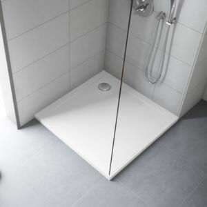 Akrylátová sprchová vanička k ustavení na podlahu - čtverec Polimat Geos 80x80x1,5x4,5 (80x80x4,5 cm)