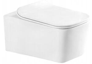 MEXEN - York Závěsná WC mísa včetně sedátka s slow-slim, duroplast, bílá 30114000