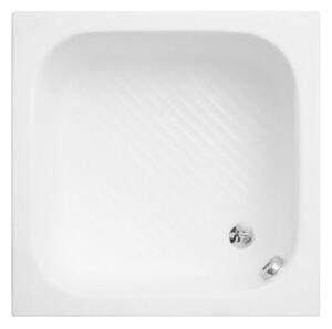 Akrylátová sprchová vanička hluboká - čtverec Kobe 1 80x80x26 (80x80x42 cm) | Polimat