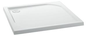 Akrylátová sprchová vanička k ustavení na podlahu - čtverec Polimat Ares 100x100x3x5,5 (100x100x5,5 cm)