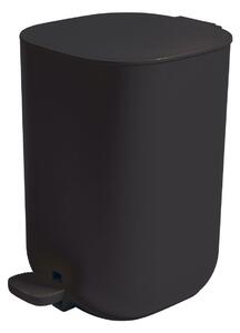 Spirella pedálový odpadkový koš AKATO, matně černý, plast, 3 L