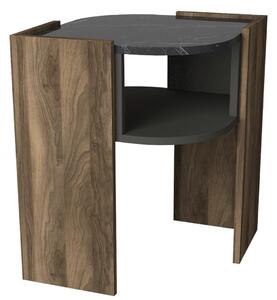 Kalune Design Odkládací stolek Marbel hnědý