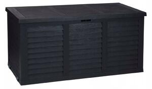 Zahradní úložný box plast 360 l černý